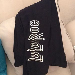 Black leggings with lularoe logo tall & curvy.